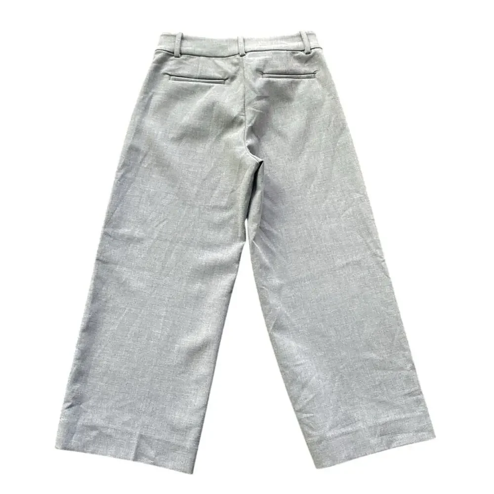 J. CREW Wide Leg Trouser Womens Sz 2 Petite Grey